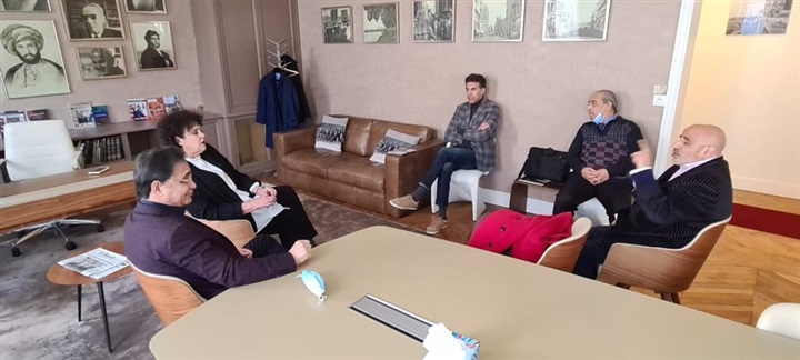 La sénatrice  LR Jacqueline Eustache-Brinio, sénatrice  , rapporteure de la Commission d’enquête sur « l’évolution de l’extrémisme islamique et les moyens de le combattre » en visite au CEMO .